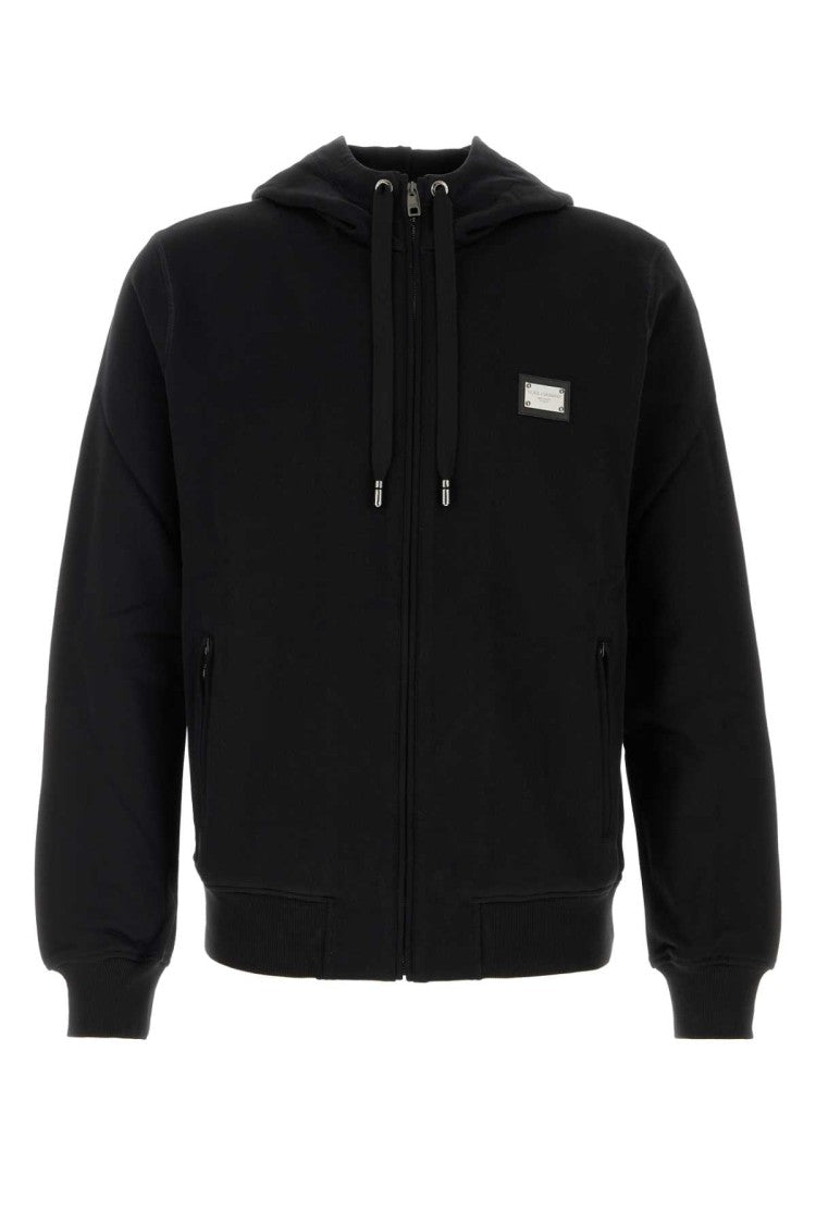 Dolce & Gabbana Black Cotton Sweatshirt