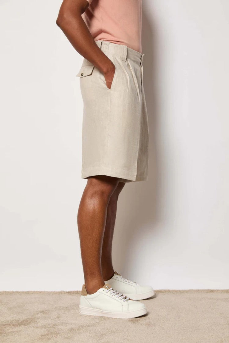 L.B.M. 1911 Relaxed Fit Beige Bermuda Shorts
