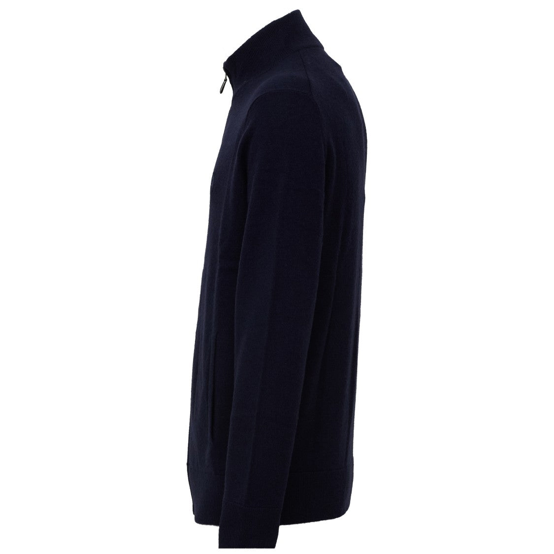 Polo Ralph Lauren Full-Zip Ribbed Detail Merino Wool Sweater