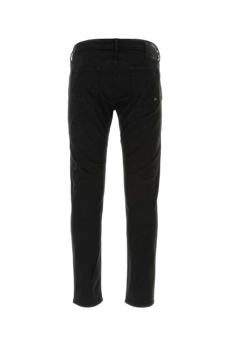 Incotex Tailored Black Stretch Cotton Pants