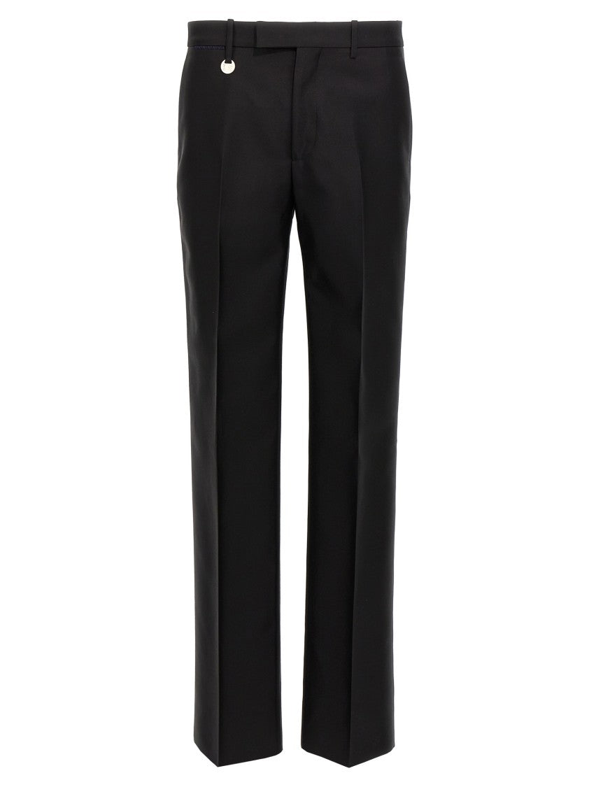 Burberry Tailored Trousers With Ironed Crease And Logo Detail