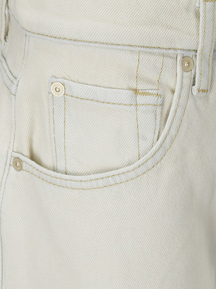 7 For All Mankind Beige Denim Trousers