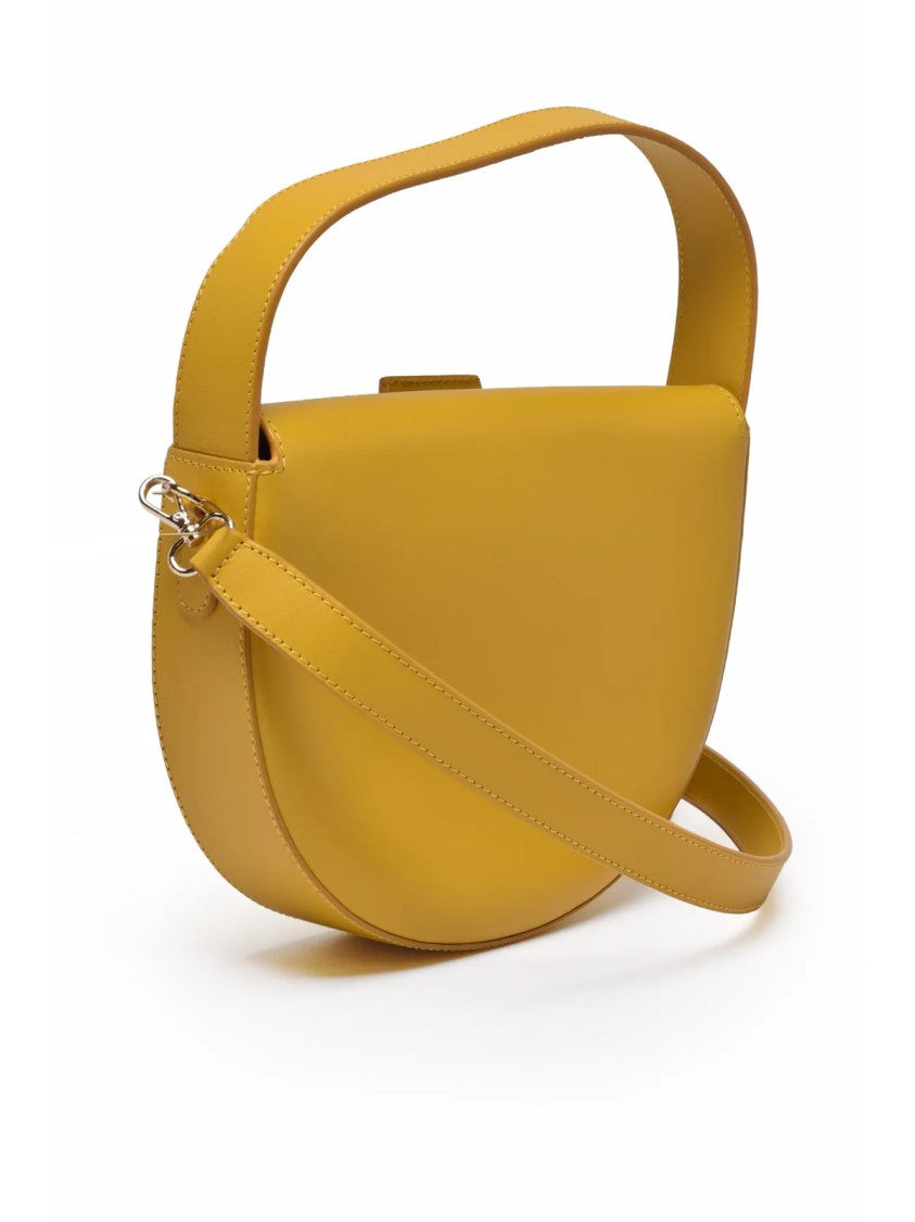A.P.C. Yellow Leather Magnetic Dah Pouch