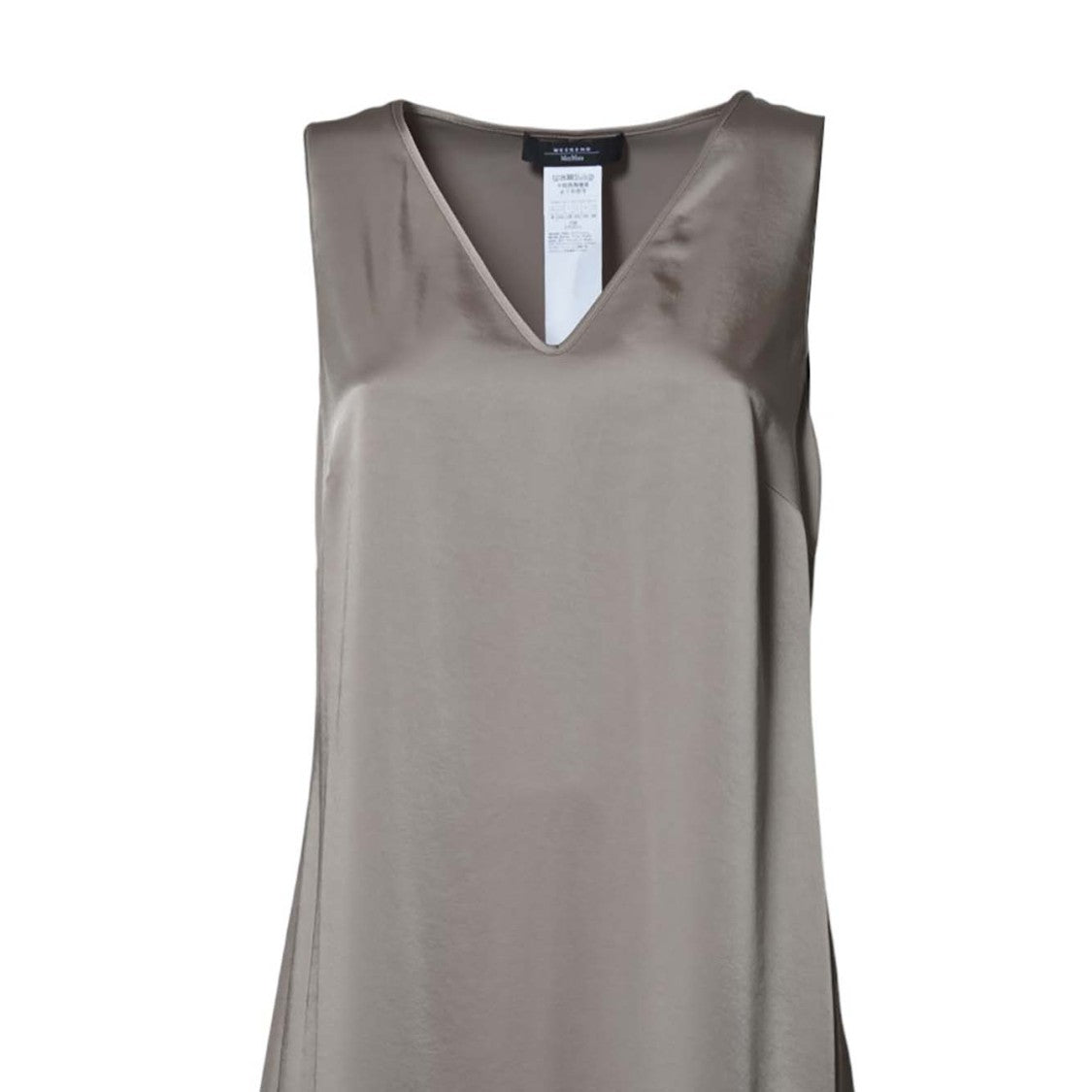 Max Mara Sleeveless Maxi Dress With V-Neckline And Flowing Silhouette