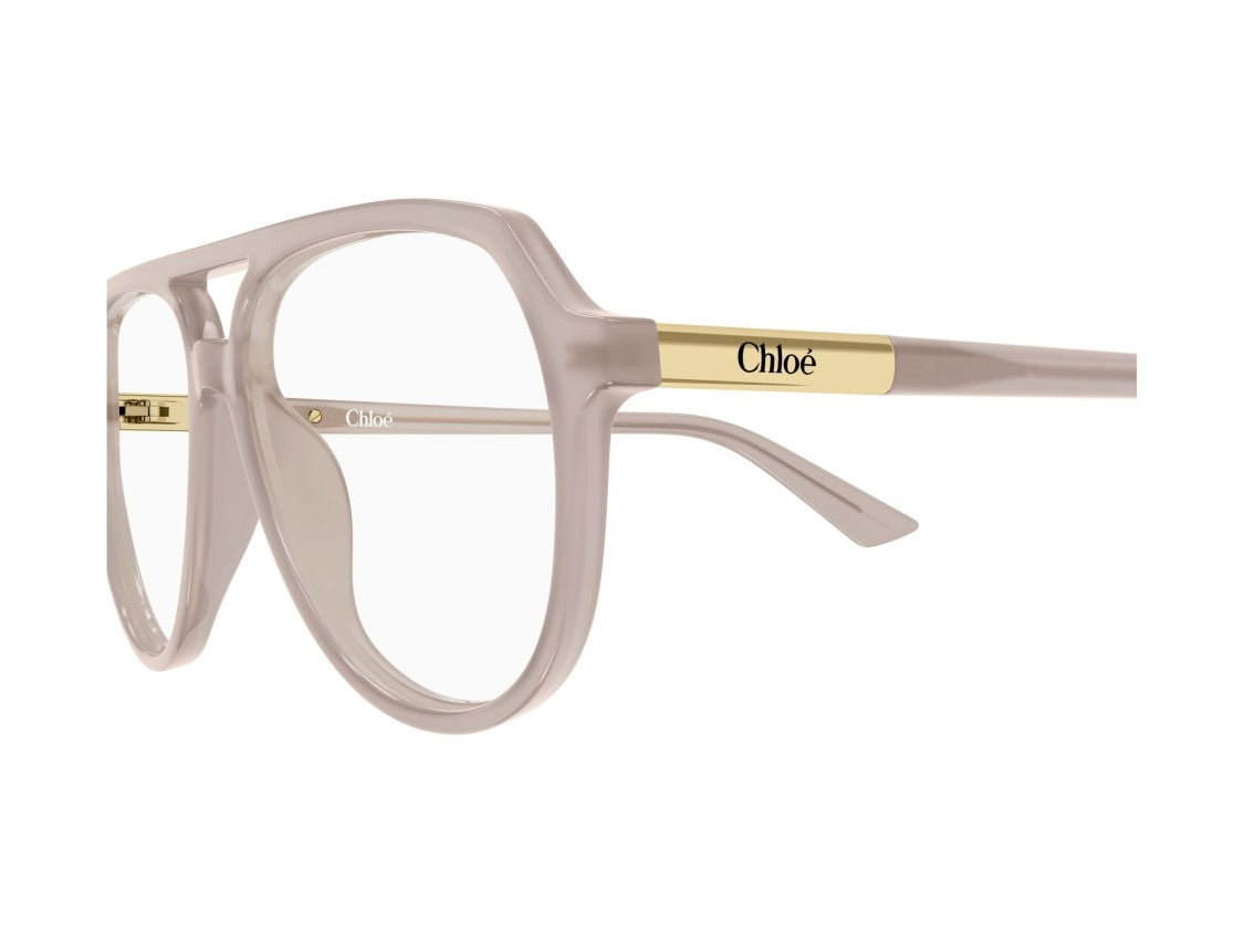 Chloé Beige Ch0366o Aviator Acetate Sunglasses