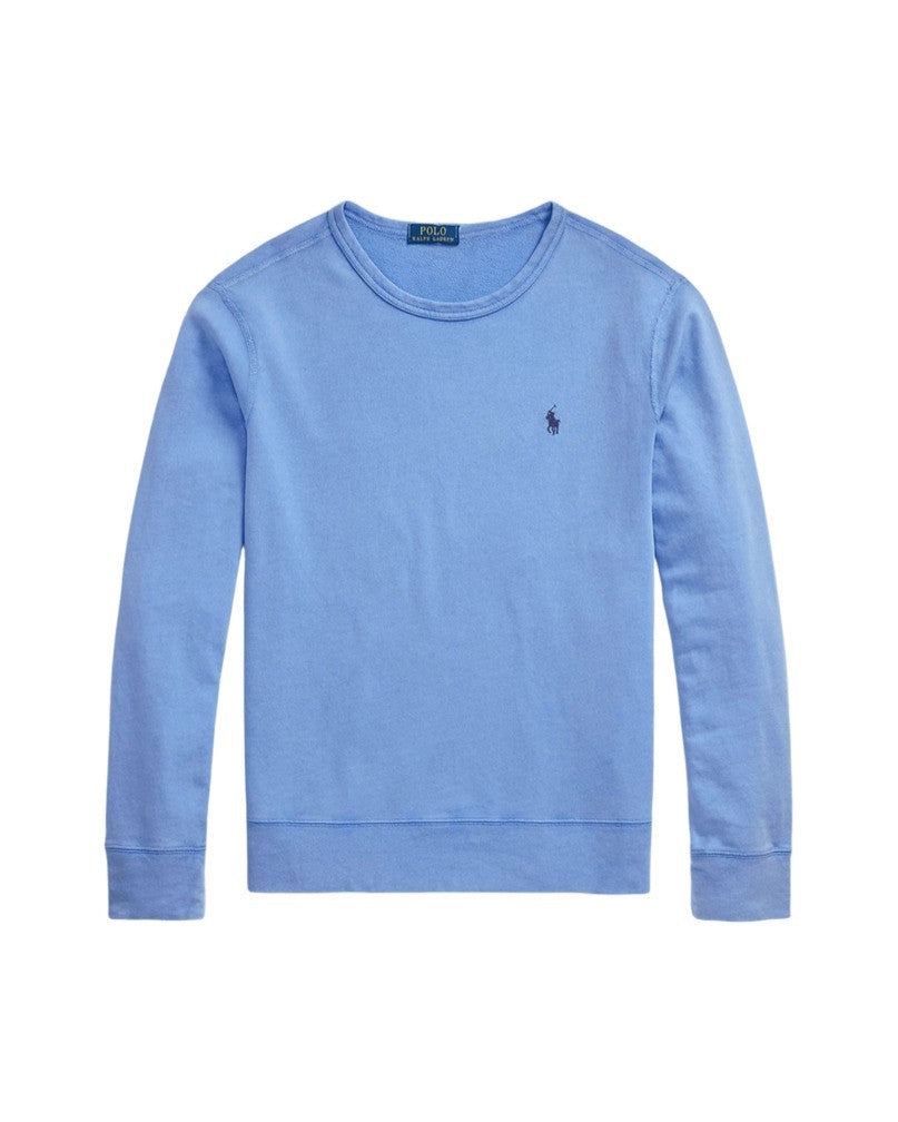 Polo Ralph Lauren Ultra-Soft Campus Blue Sweatshirt With Embroidered Detail