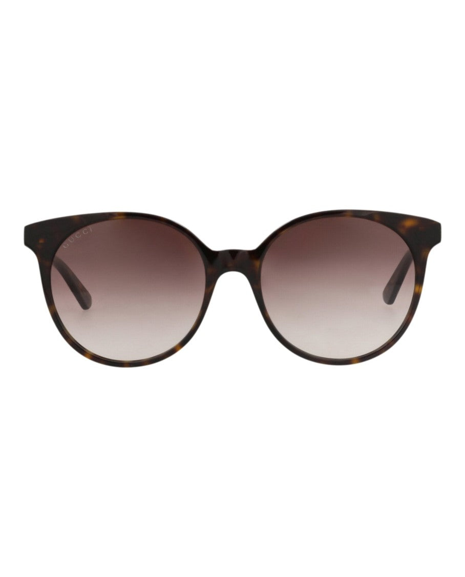 Gucci Round-Frame Acetate Sunglasses With Gradient Lenses