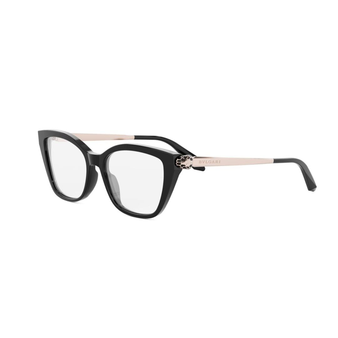 Bulgari Bv50055i Bold Black Rectangular Eyeglasses