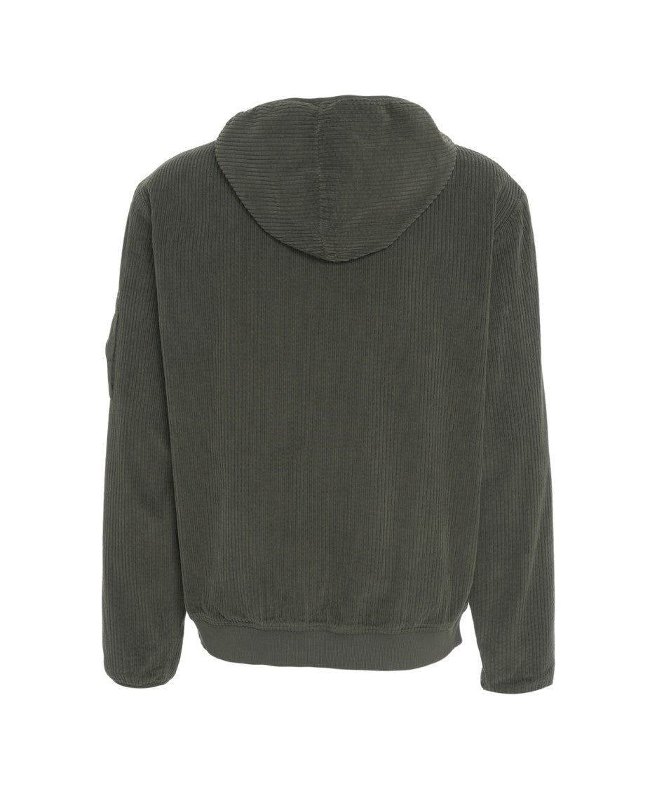 C.P. Company Hooded Jacket With Logo Patch