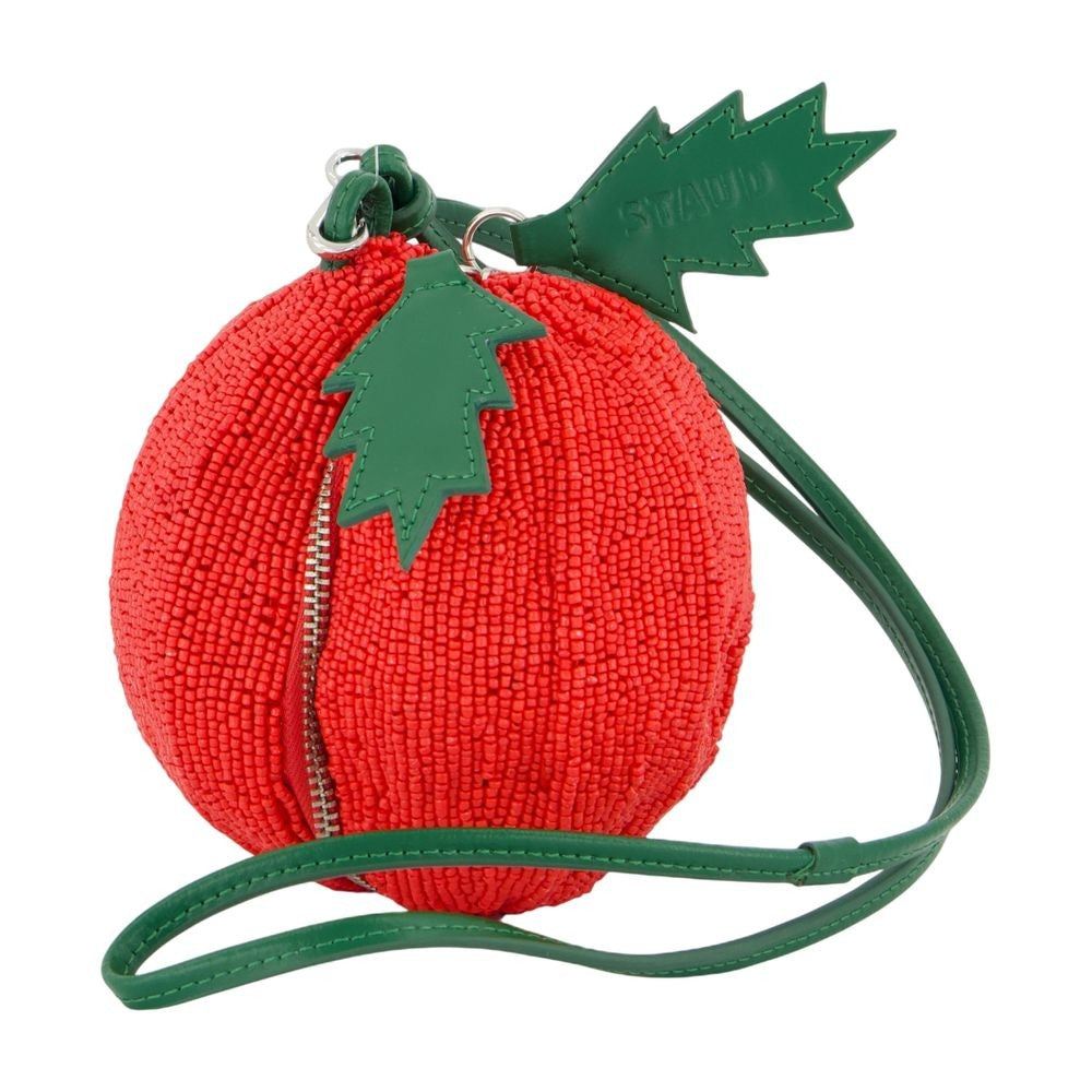 Staud Campari Beaded Bag - Synthetic - Red