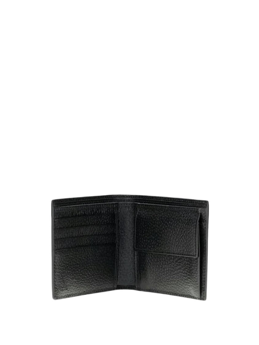 Gucci Textured Black Bifold Wallet