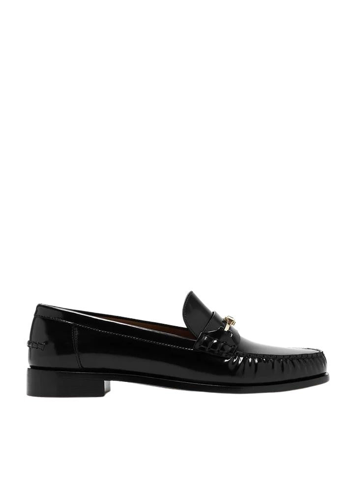 Ferragamo Harry Black Calf Leather Loafers