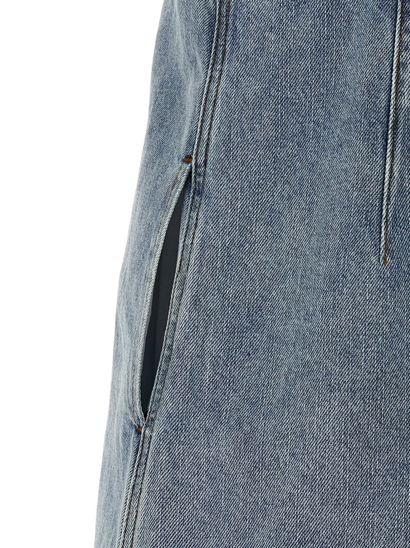 Self-Portrait 'Light Blue Denim Pearl Mini Dress' Dress