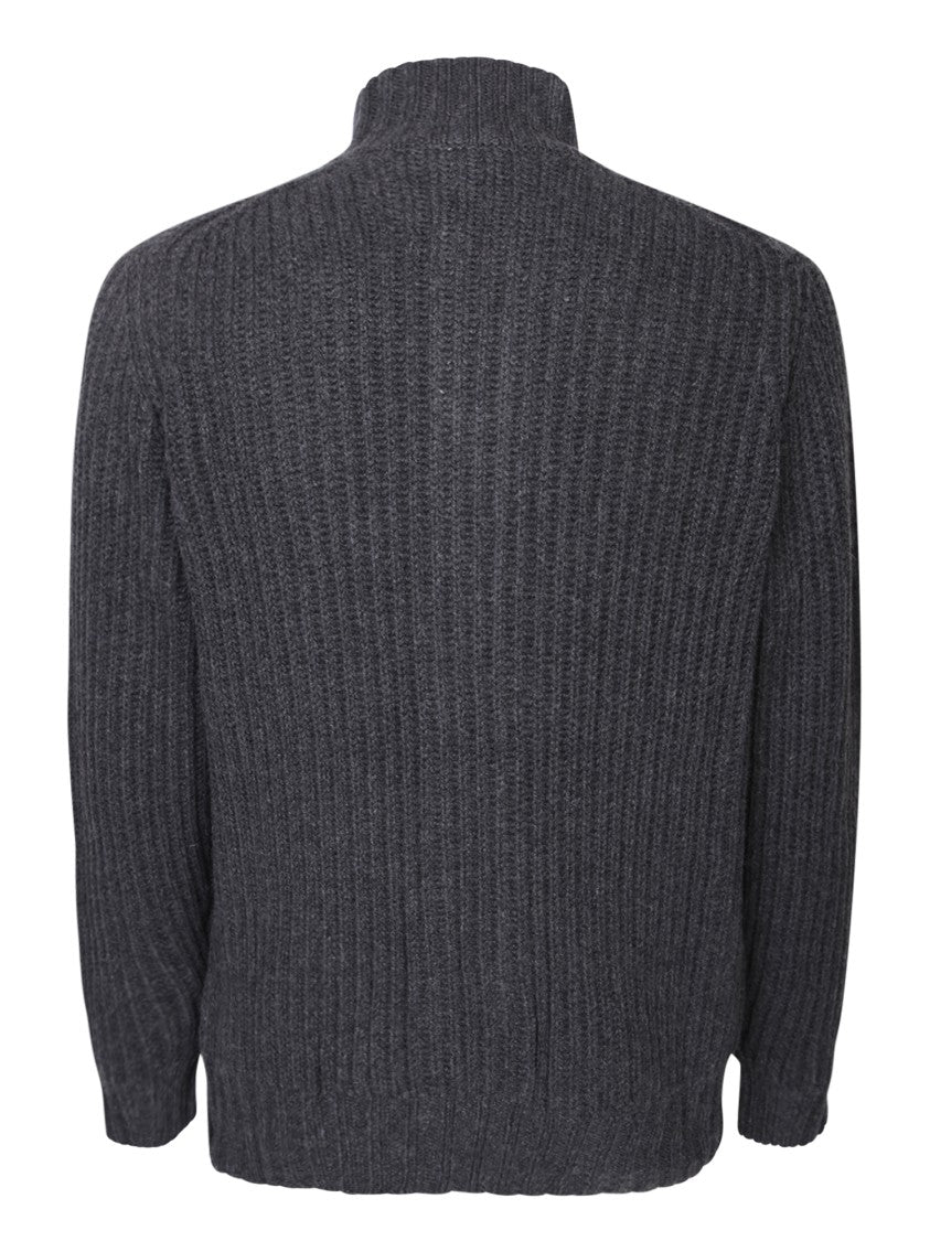 Dell'oglio High Neck Cashmere Cardigan