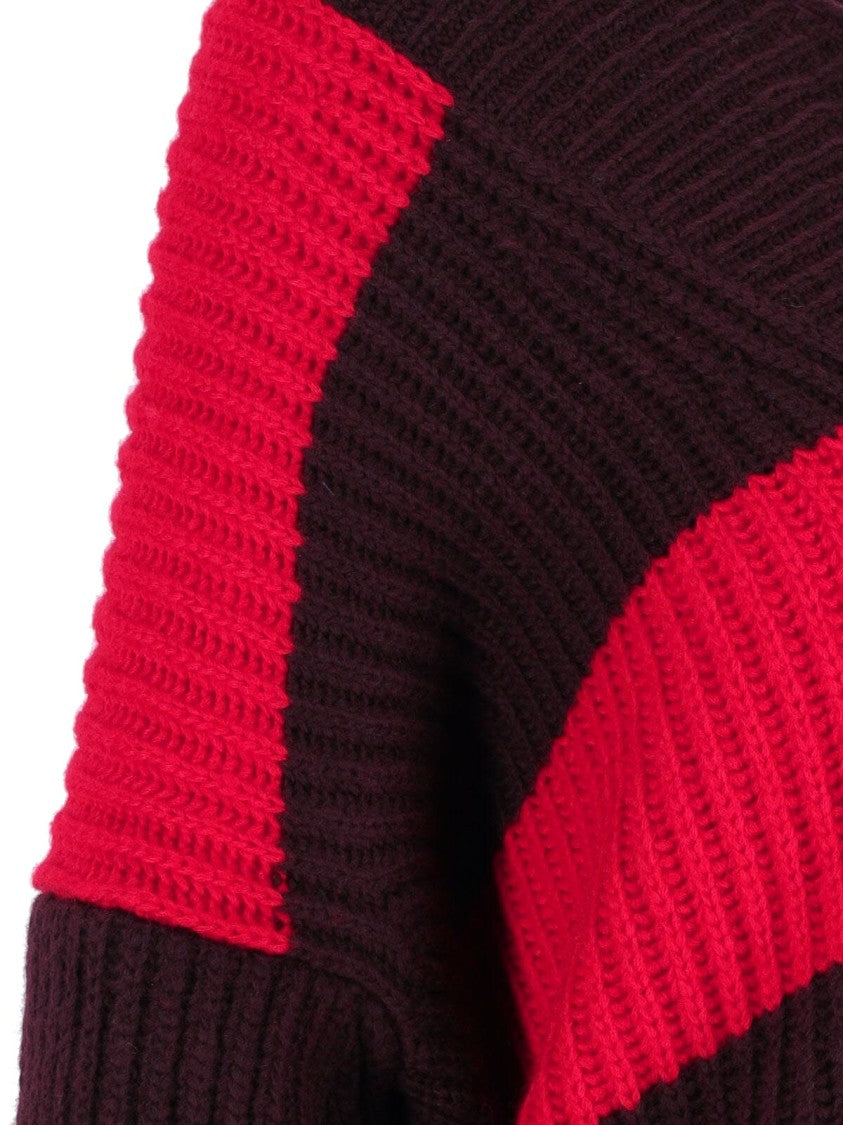 Stella Mccartney Striped Wool Sweater – Red