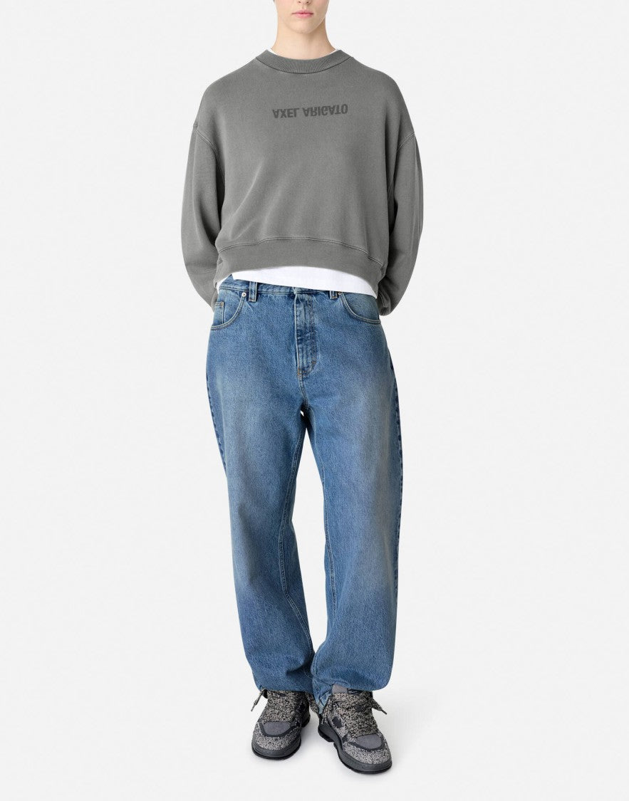 Axel Arigato Distort Logo Washed Sweatshirt