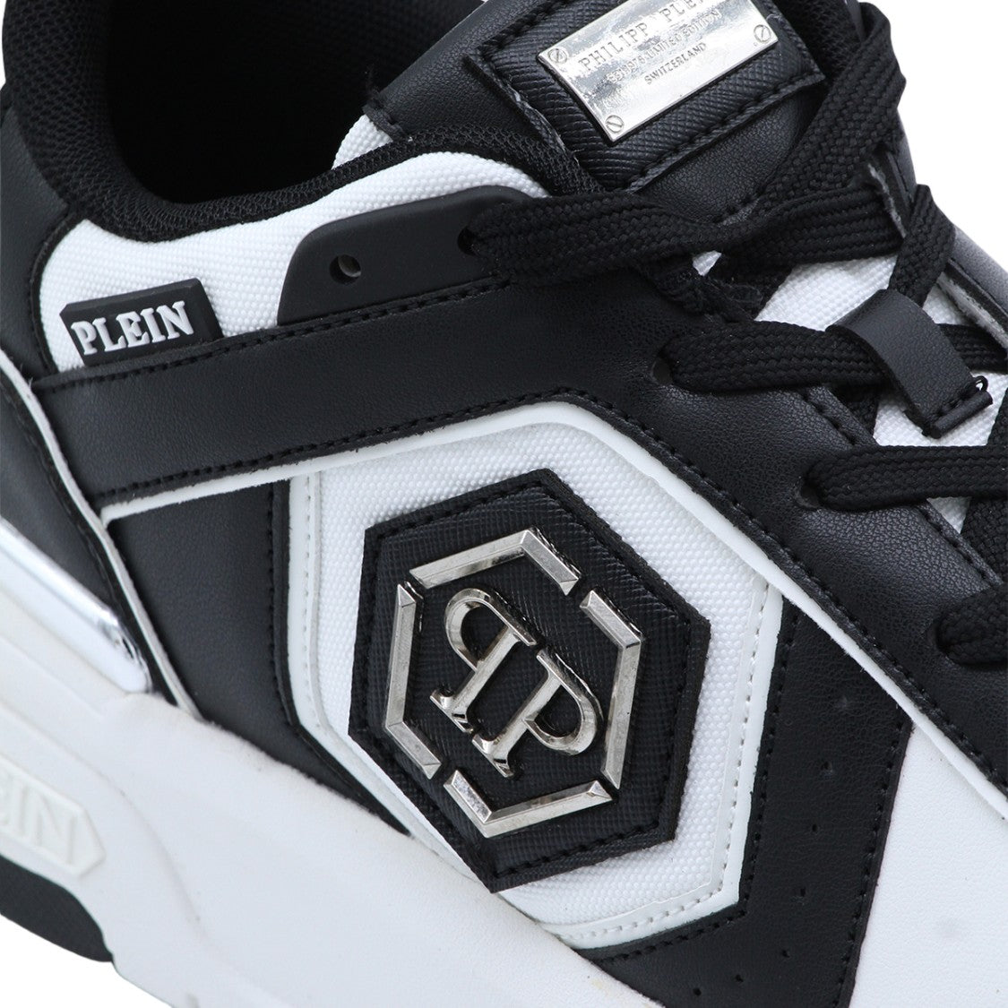 Philipp Plein White Sneakers With Low-Top Profile