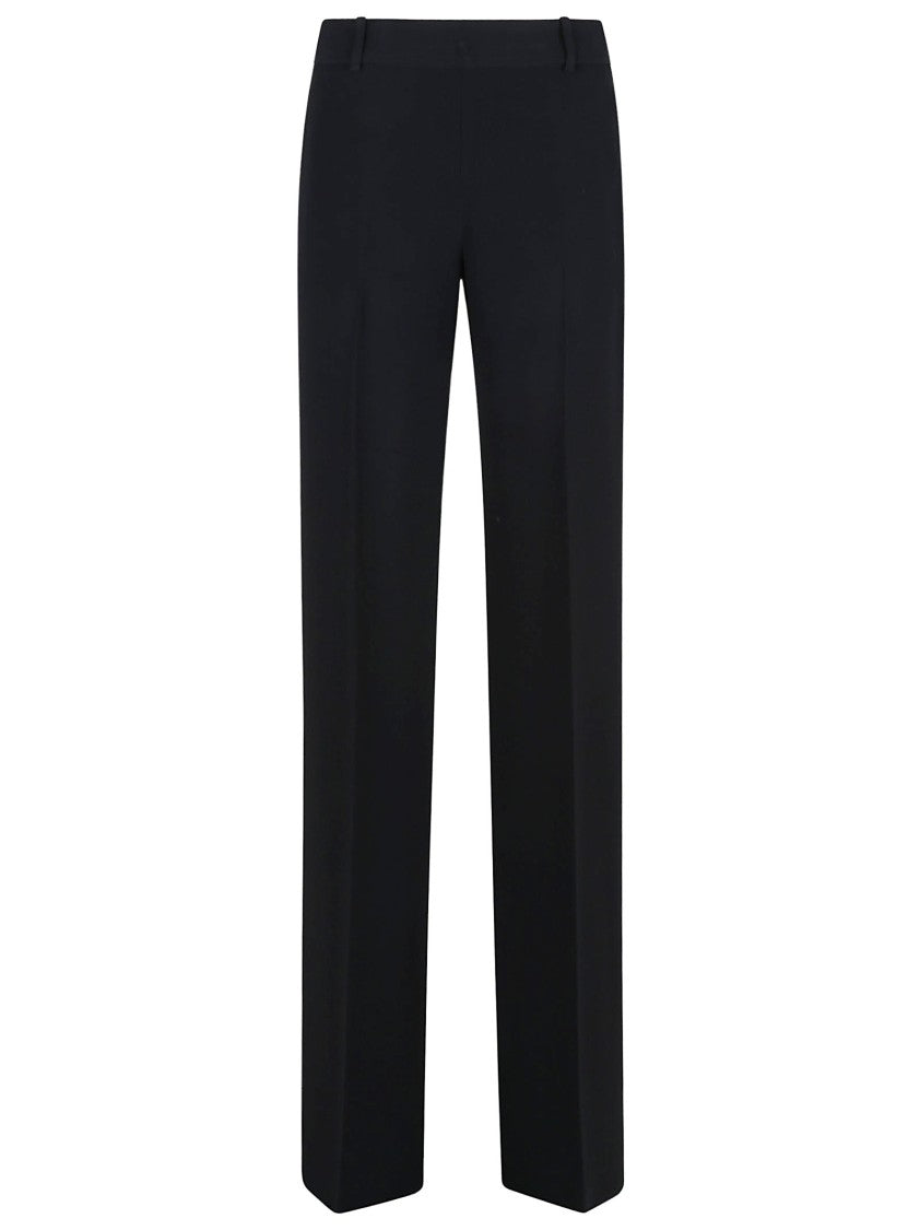 Ermanno Scervino Black Straight Leg Trousers With Tailored Fit