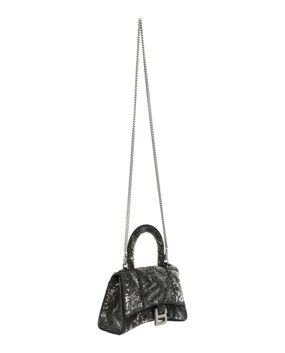 Balenciaga Hourglass Xs Top Handle Bag With Sequins
