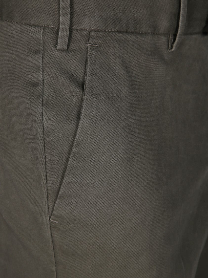 Pt01 Tailored Brown Pants With Classic Waistband