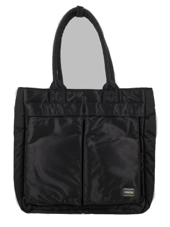 Porter Rectangular Tote Bag With Padded Handles And Front Pockets