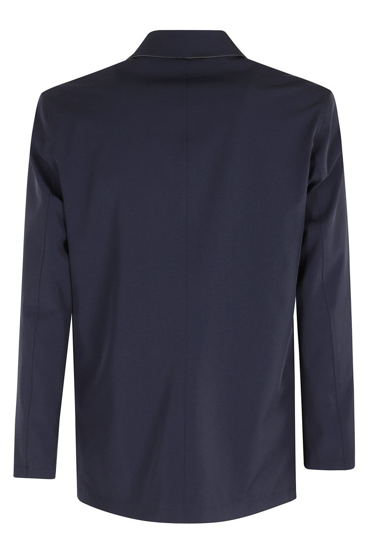 Kired Midnight Blue Reversible Buttoned Polyamide Jacket