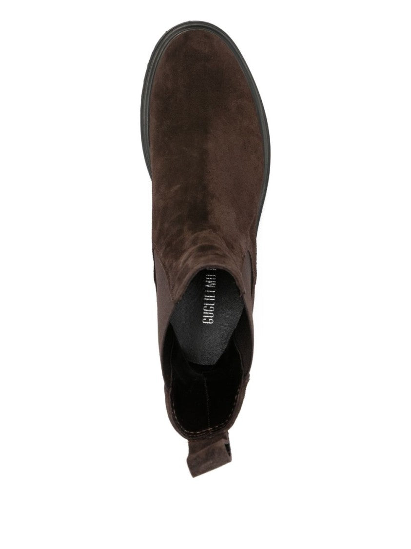 Guglielmo Rotta Calfskin Ankle Boots With Rubber Sole