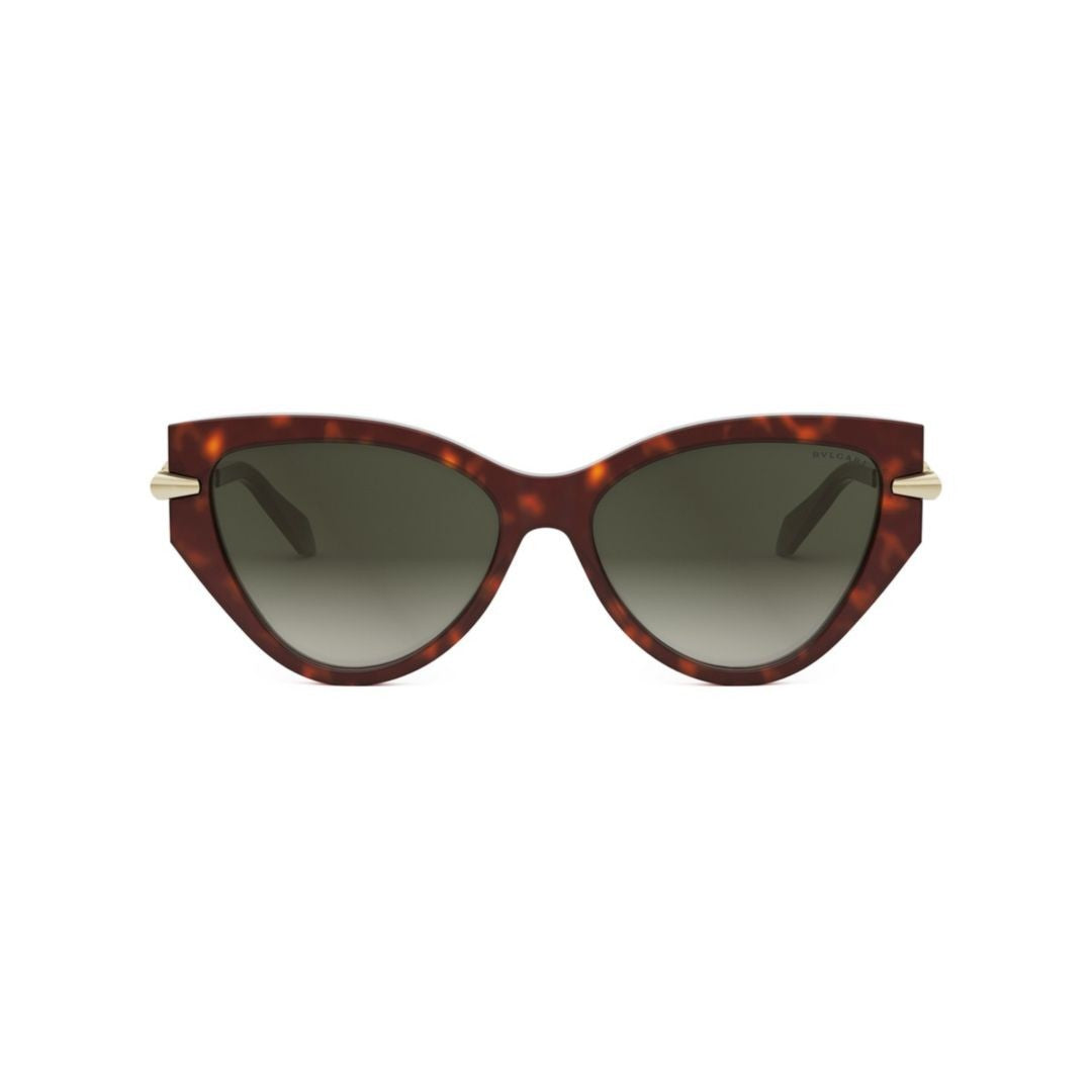 Bulgari Tortoiseshell Bv40001i Cat-Eye Sunglasses