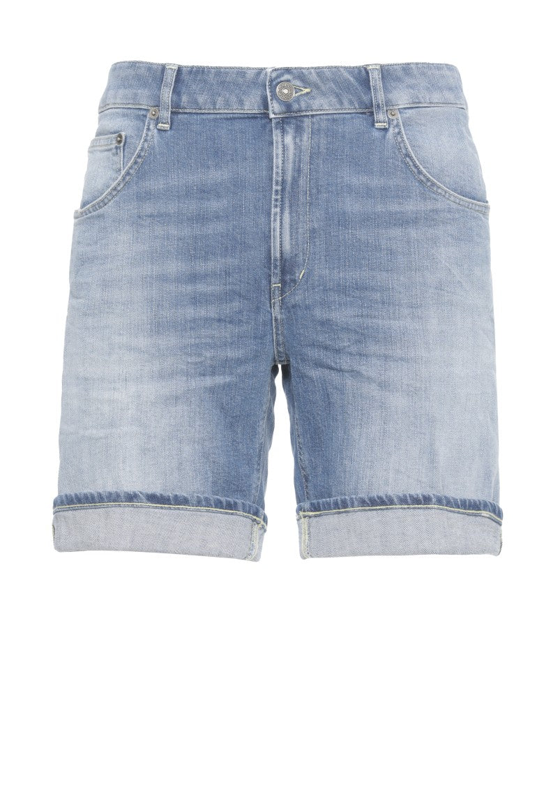 Dondup Blue Cotton Bermuda Shorts