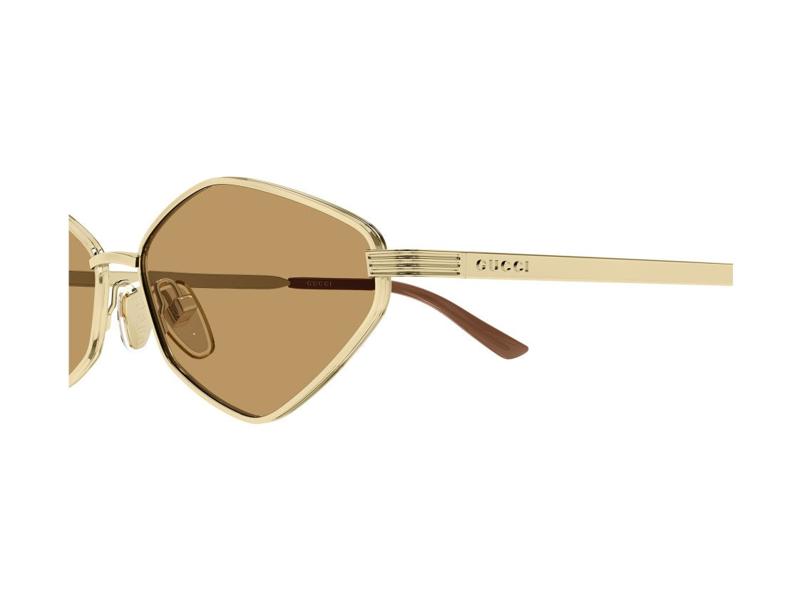 Gucci Gg2222s Gold Metal Geometric Sunglasses