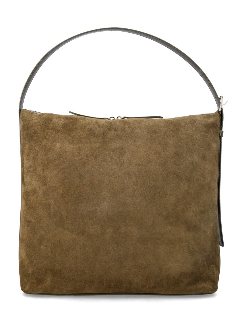 A.P.C. Vera Maxi Suede Shoulder Bag