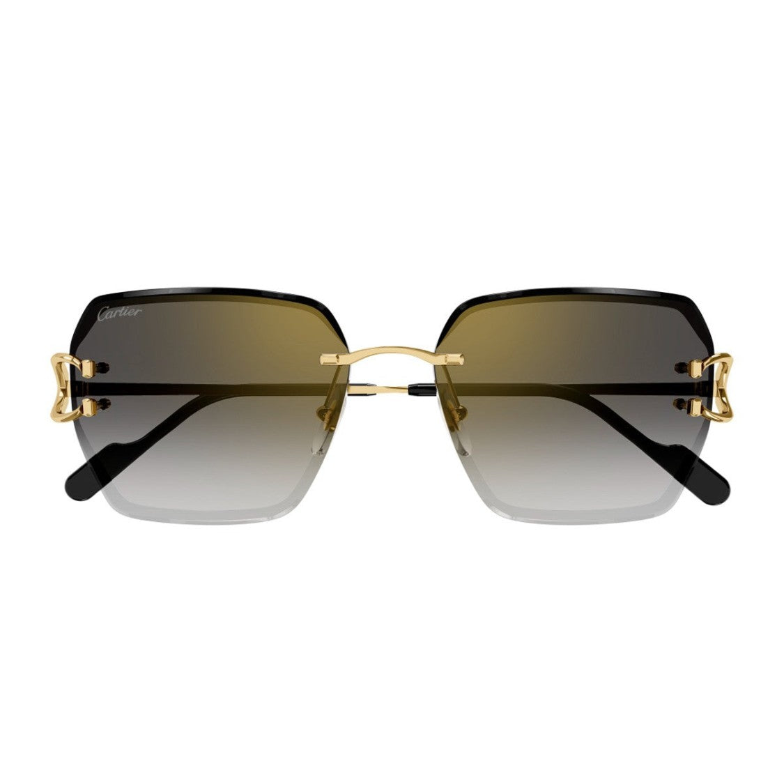 Cartier Gold Décor C Metal Sunglasses