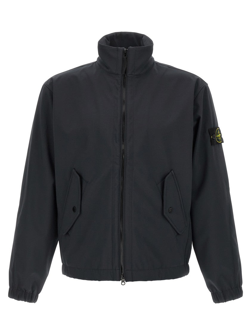 Stone Island Three-Layer Technical Jacket With High Neck