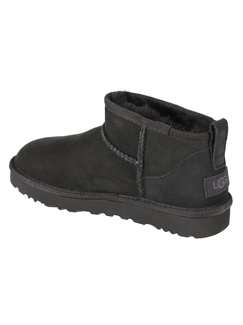 Ugg Ankle Boots With Smooth Leather And Twinface Lining