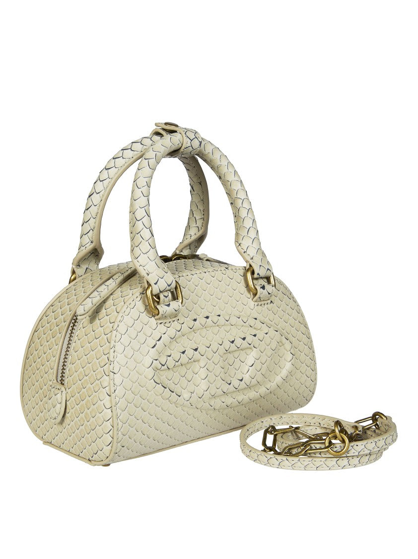 Diesel Neutral 1Dr Dome Scale Textured Crossbody