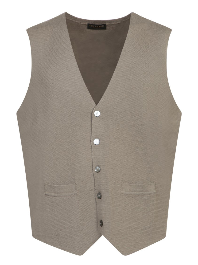 Dell'oglio Beige Knit Vest