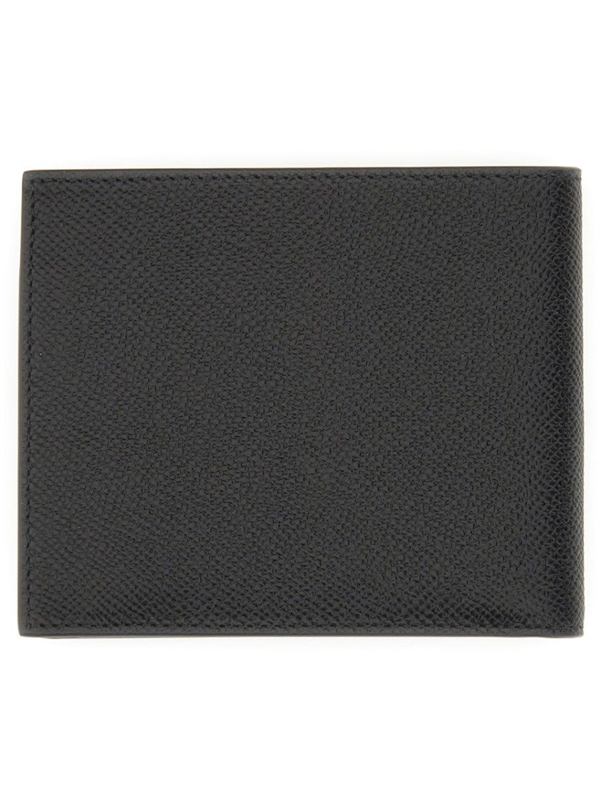 Ferragamo Gancini Wallet With Textured Finish