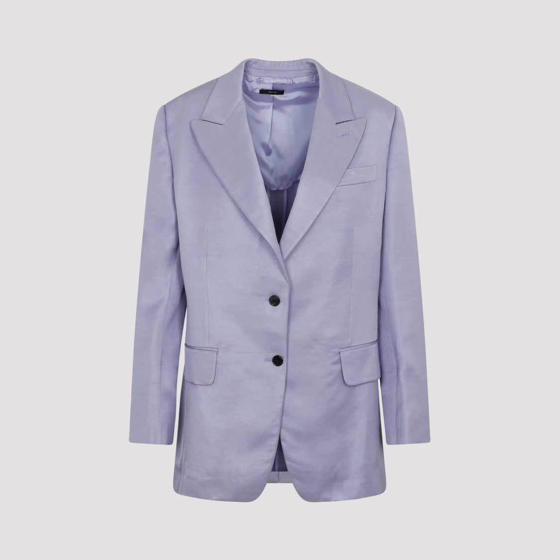 Tom Ford Purple Soft Fluid Twill Boyfriend Jacket
