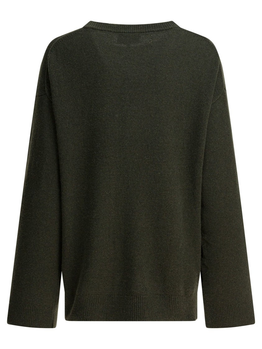 Ganni Wool-Blend Crew-Neck Sweater