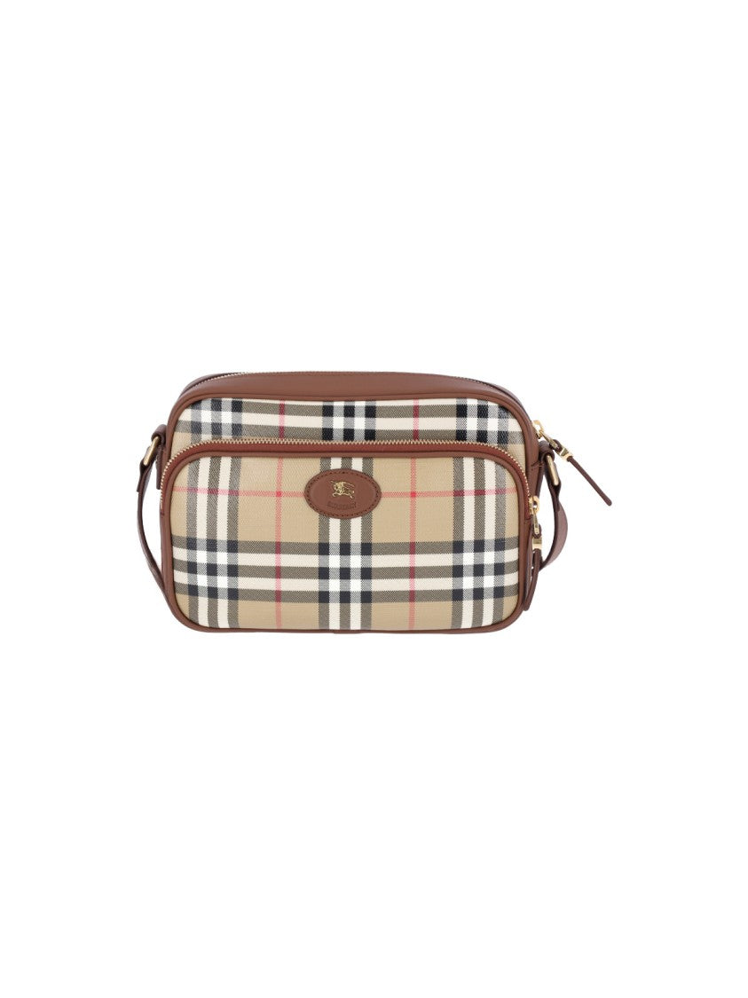 Burberry Beige Canvas Shoulder Bag