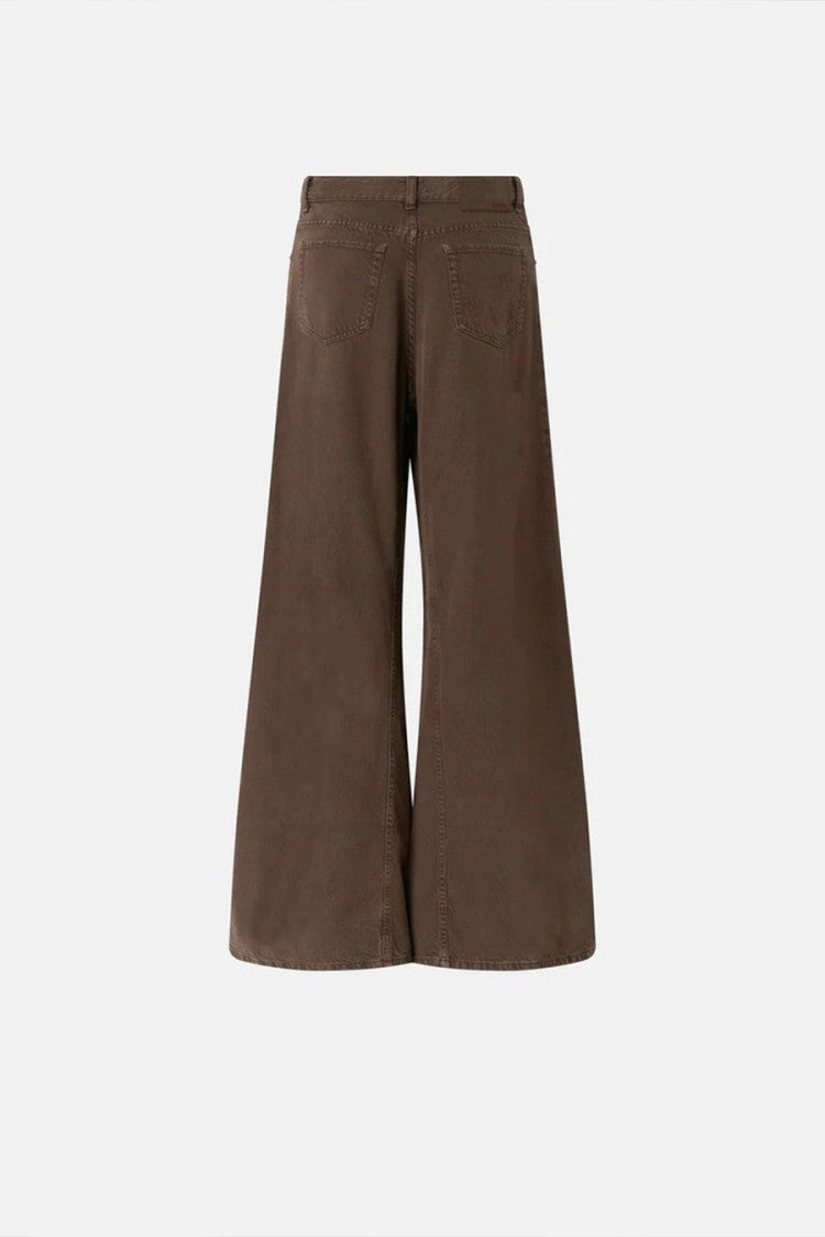 Pinko Brown Winona Wide-Leg Lyocell-Blend Jeans