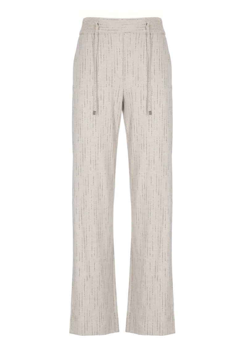 D. Exterior Grey Wool Blend Pants