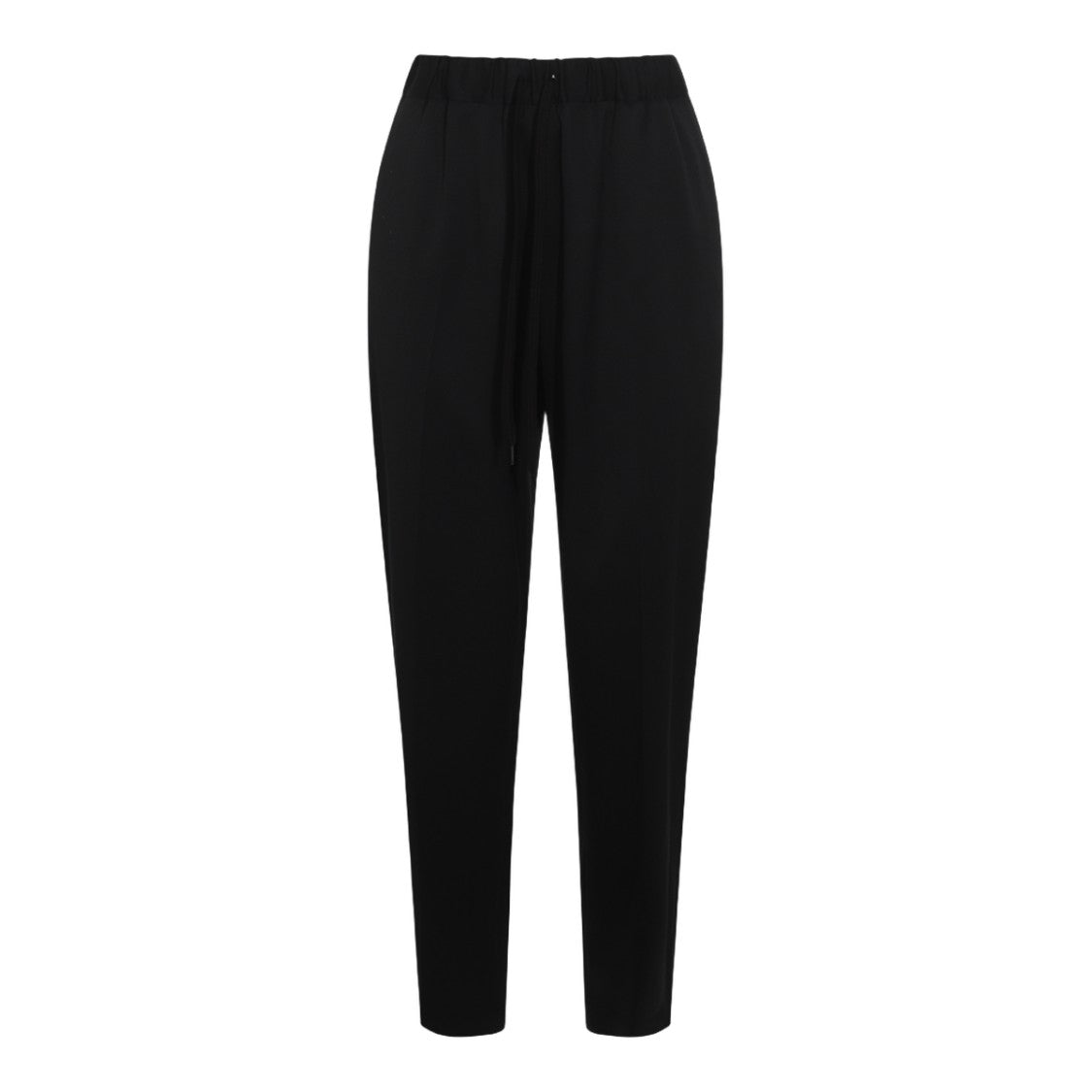 Mm6 By Maison Margiela Sleek Black Trousers With High Elastic Waistband