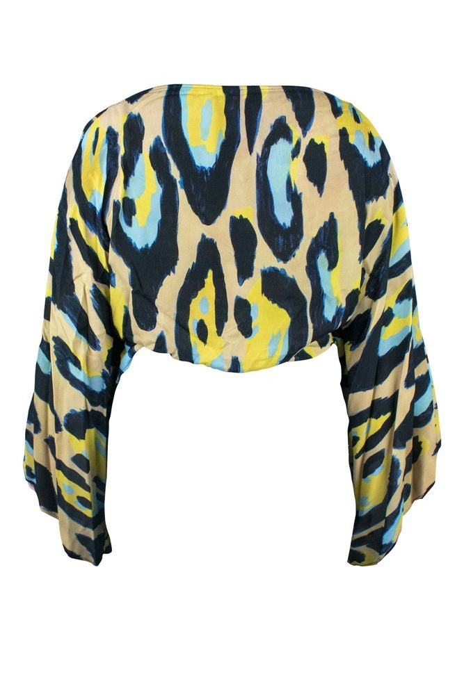 Roberto Cavalli Jaguar Print Viscose Kaftan