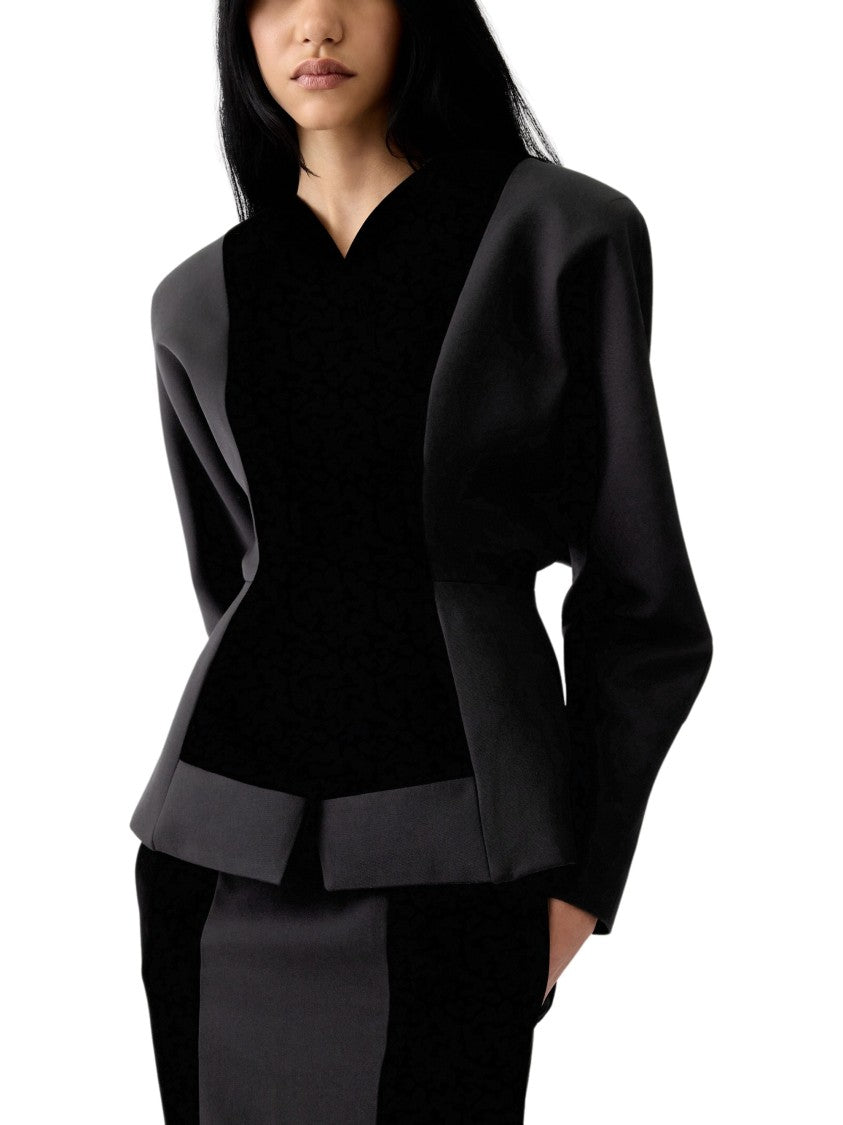 Jacquemus Black Paloma Exaggerated Shoulder Jacket