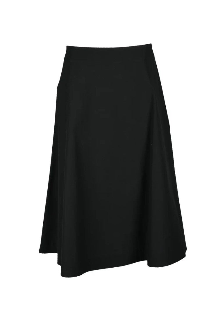 Bottega Veneta Cotton Midi Skirt - Black