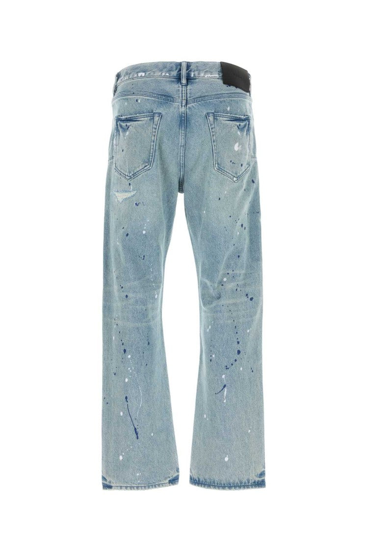 Purple Brand Relaxed Fit Denim Jeans With Distressed Detailing