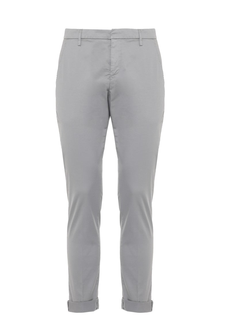 Dondup Grey Gaubert Cotton Chino Pants