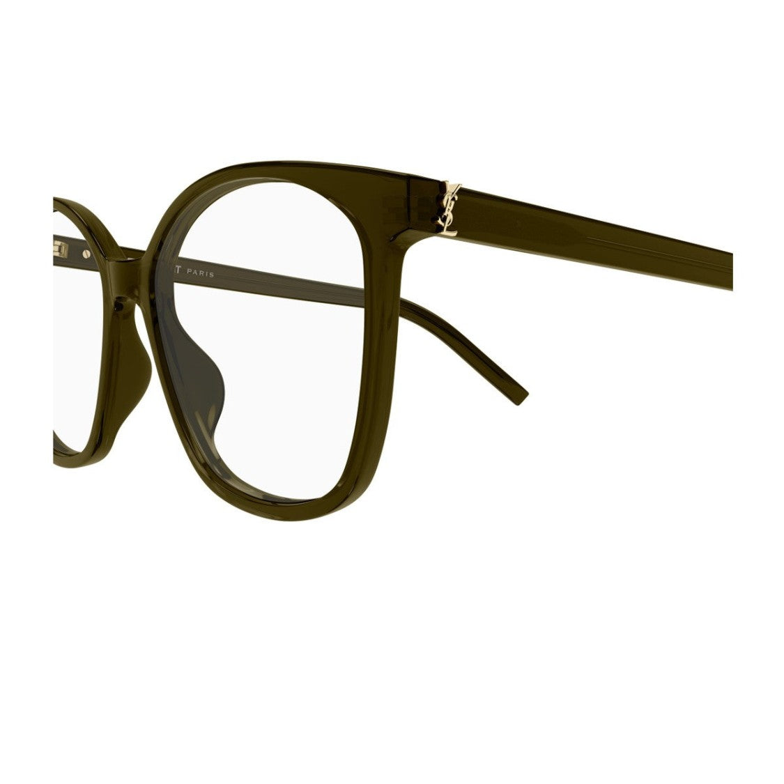 Saint Laurent Brown Sl M162 Monogram Acetate Soft Square Sunglasses