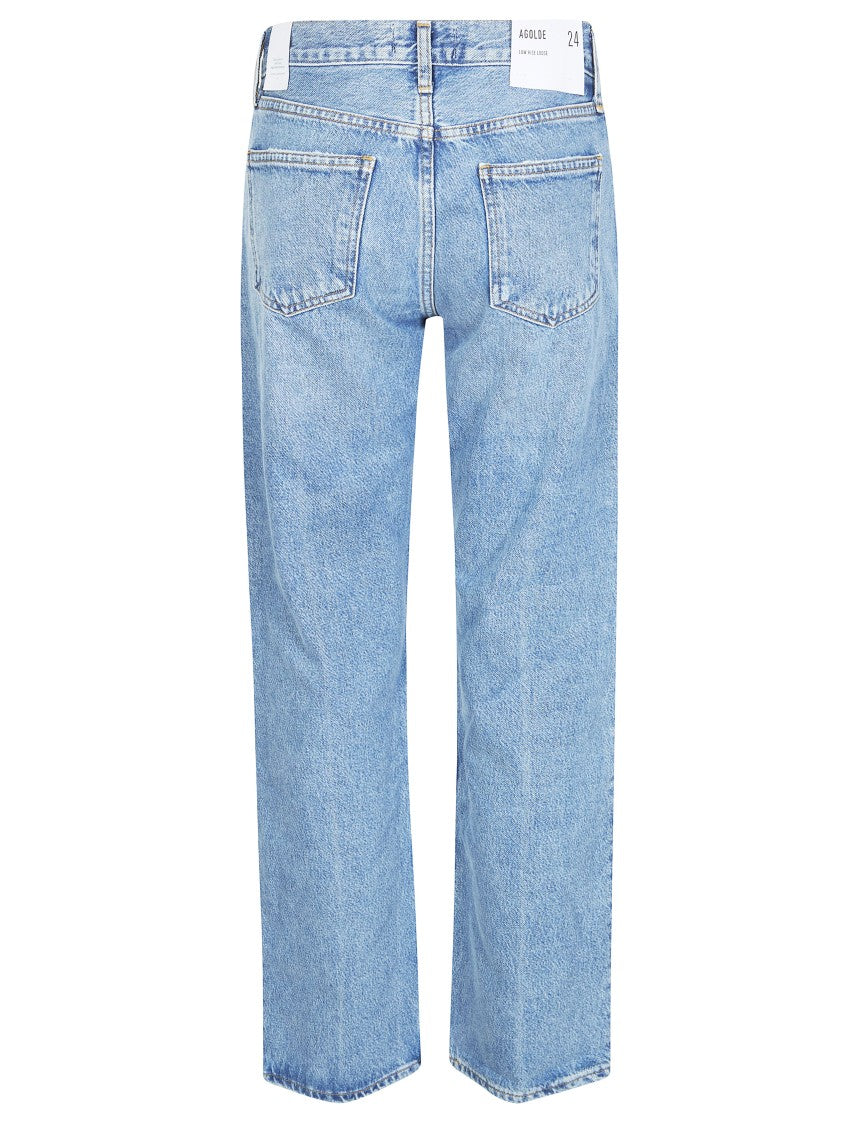 Agolde Low Rise Loose Faded Jeans